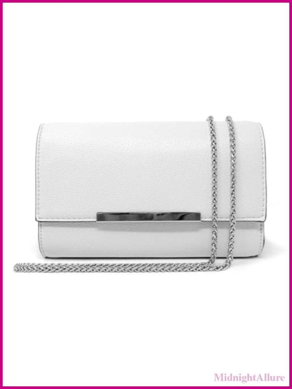 Vegan Leather Clutch Convertible Wristlet Crossbody Evening Bag